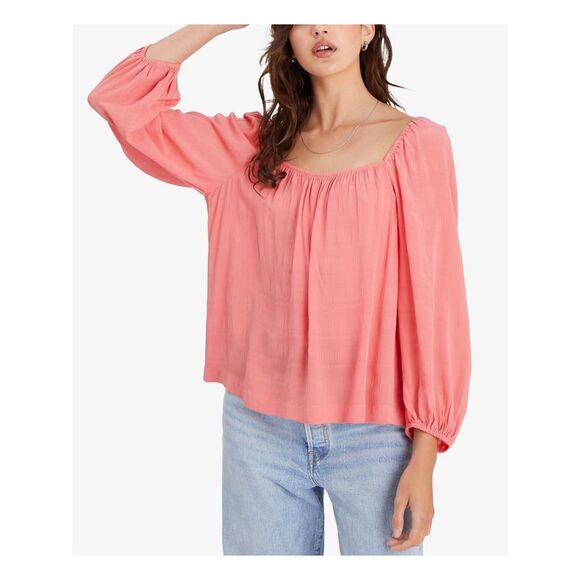 Sanctuary Floral Square Neck Top - Melon main image 0